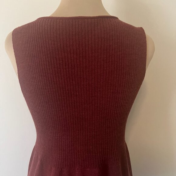 Eileen Fisher Wool Stretch Knit Twinset Cardigan Sweater Sleeveless Top Rib S - Picture 9 of 15